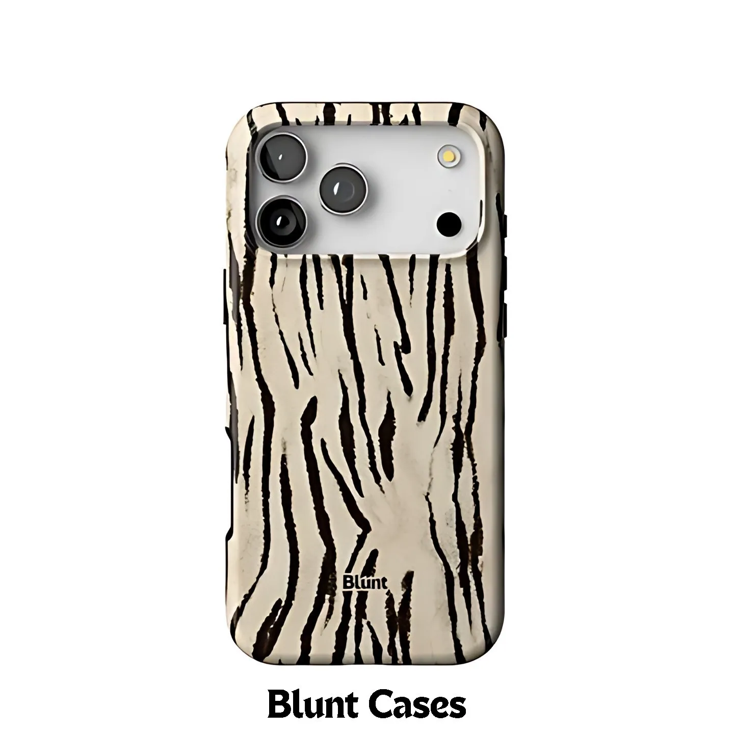 Zebra Texture Blunt Phone Case for Samsung Galaxy S20 S23 S24 S25 S26 FE Plus Edge 5G Luxury Double-layer Back Cover