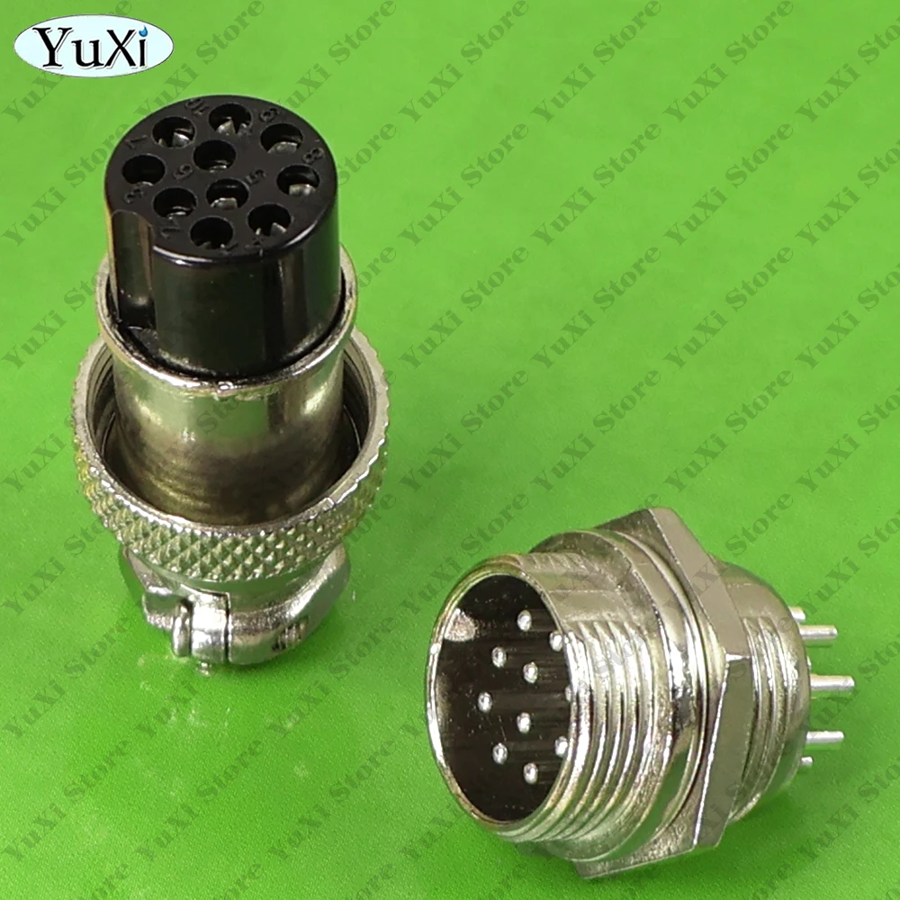 1-20Pcs GX16 2/3/4/5/6/7/8/9/10 Pin Docking Aviation Plug Socket Waterproof Circular Connector DIY Jack Plugs Male Female