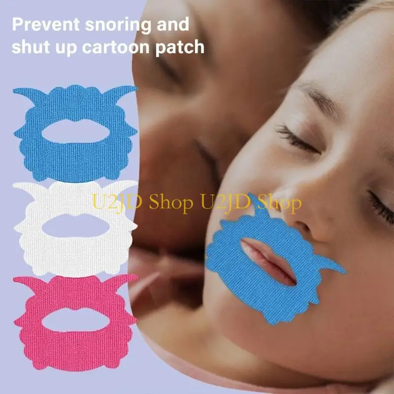 U2JD 10pcs Fun Cartoon Anti Snoring Patches Soft And Comfortable Home Sleep Enhancer For A Better Sleep Environment