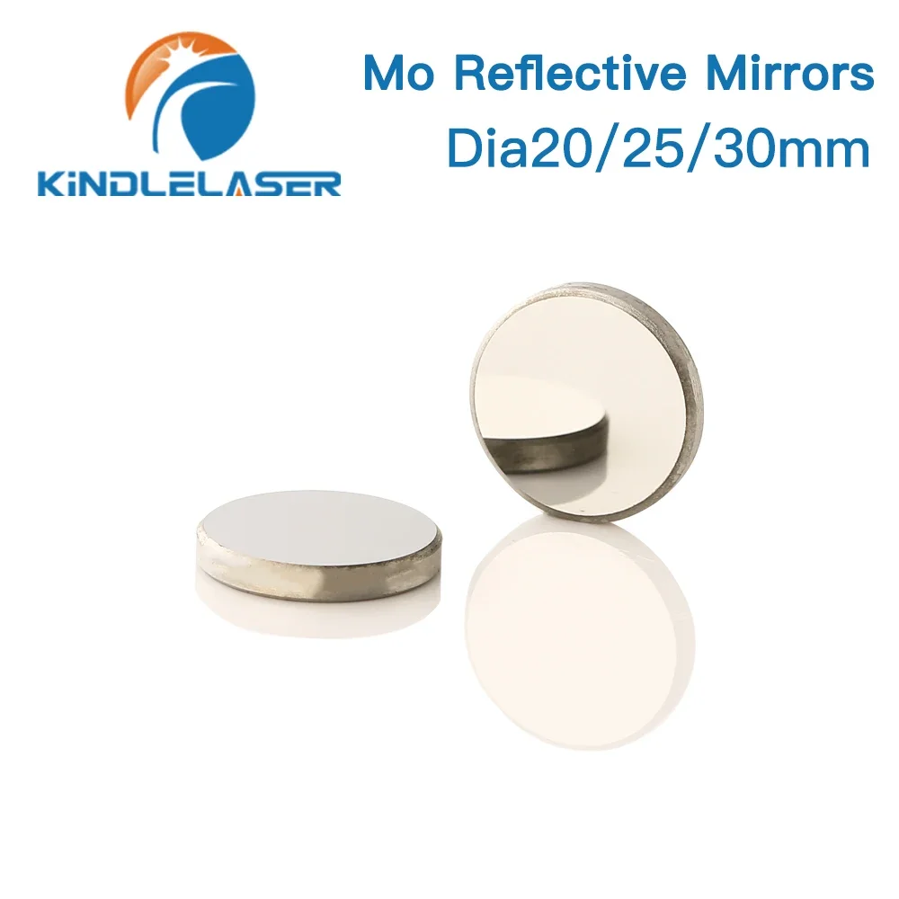 Kindlelaser 3Pcs Mo Mirror Diameter 15 19.05 20 25 30 38.1mm Thickness 3mm for CO2 Laser Cutting Engraving Machine