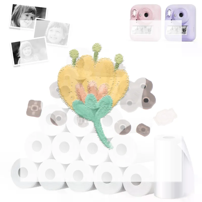 10Rolls 57x25mm White Thermal Paper For Children's Camera Instant Print Kids Camera Printing Paper Replacement Accessories