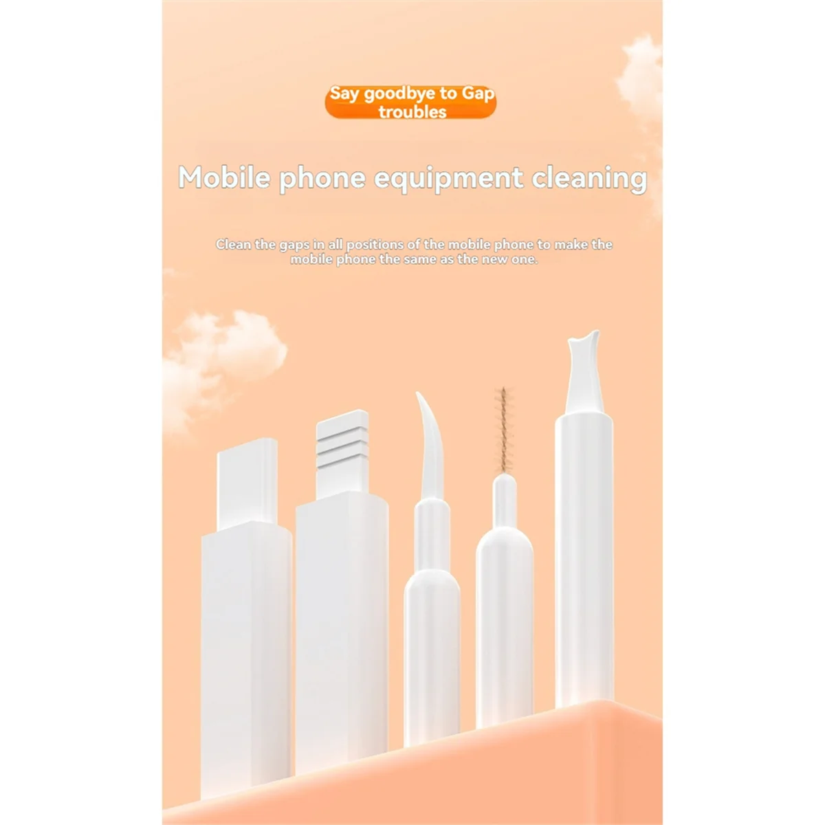 workjob 32 in 1 Digital Cleaning Tool Set Multifunctional Phone Camera Headphones Keyboard Cleaning Brush Dust Removal Kit A
