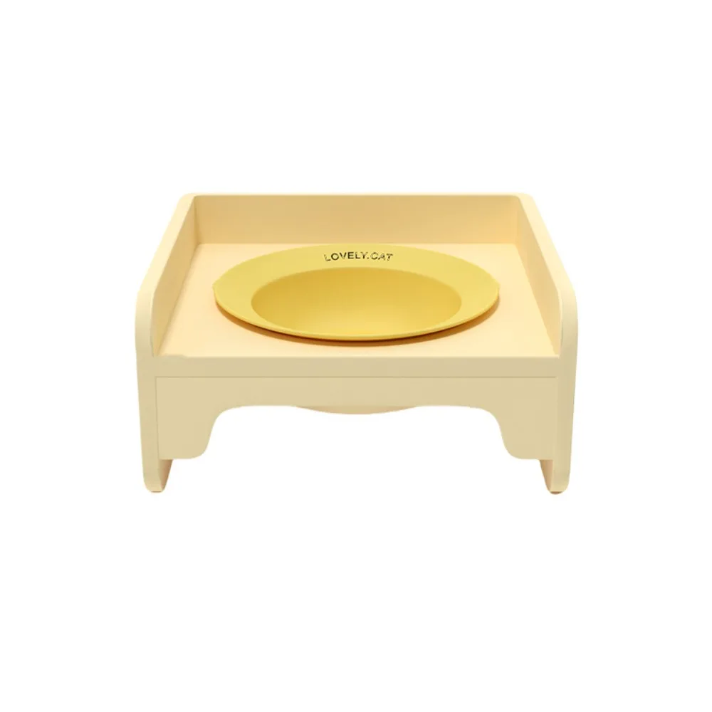 

ABS Holder Spill-proof Pet Bowl Set Ceramic Basin Floor-standing Pet Dog Bowl Holder Non-Skid Removable Cat Bowl Stand