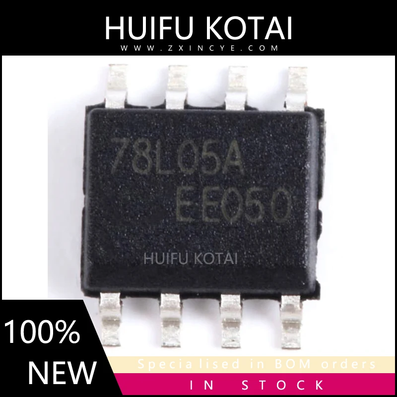 10PCS UA78L05ACDR 78L05A 78L05 SOP8 Novo Inventário Local