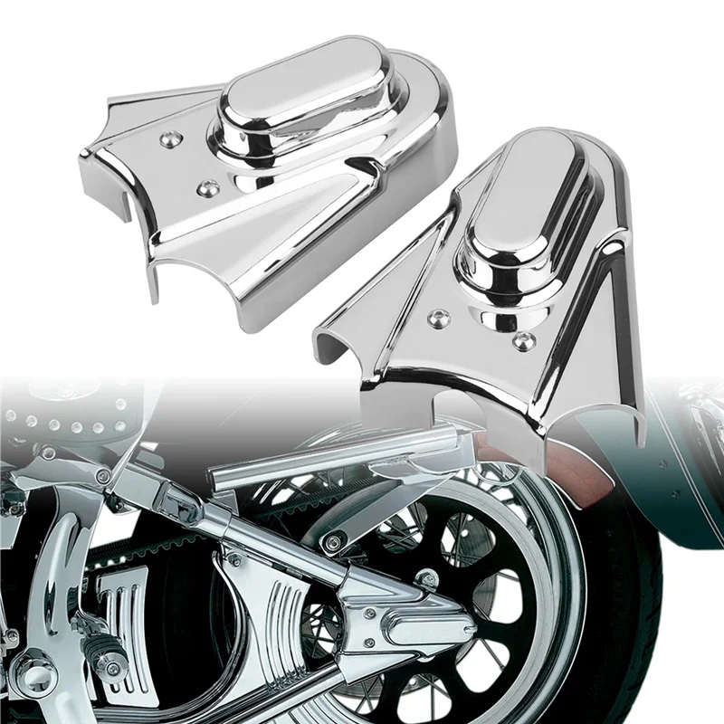 Motorcycle Bar Shield Rear Axle Cover for Softail Night Train Standard EFI FXSTI Chrome Rear Swingarm Cap