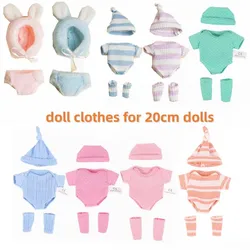 20cm Doll Clothes Fashion Dolls Accessories Suit Doll Clothes for 20cm mini Dolls Kids Toys Doll Accessories Dressing Game