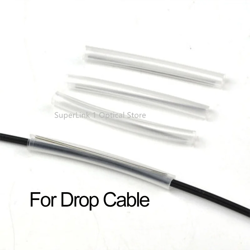 500/1000pcs  Fiber optic tube 6.0*5.5mm 1 PIN Fiber Cable Protection Sleeves FTTH heat shrink splice protector for Drop Cable