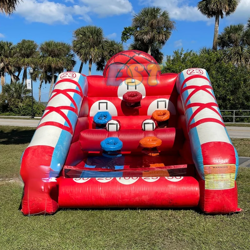 Outdoor Inflatable Carnival Game Inflatable Basketball Game Commercial Inflatable Basketball Hoop Sport Game For Sale