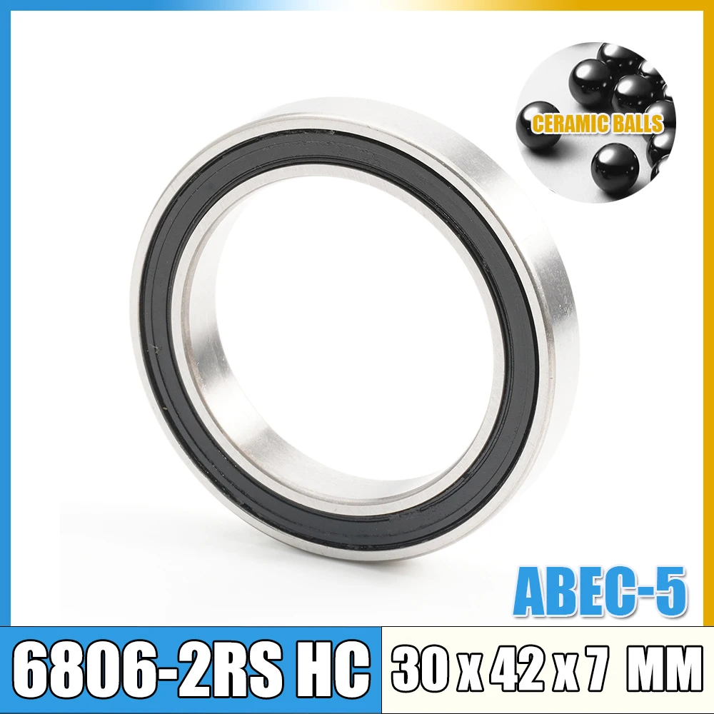 1 قطعة محامل قوس سفلي 6805RS 6806RS MR2437RS 6805N R12RS دراجة الهجين كرات سيراميك إصلاح أجزاء ل دراجة الطريق الجبلية 2RS #3