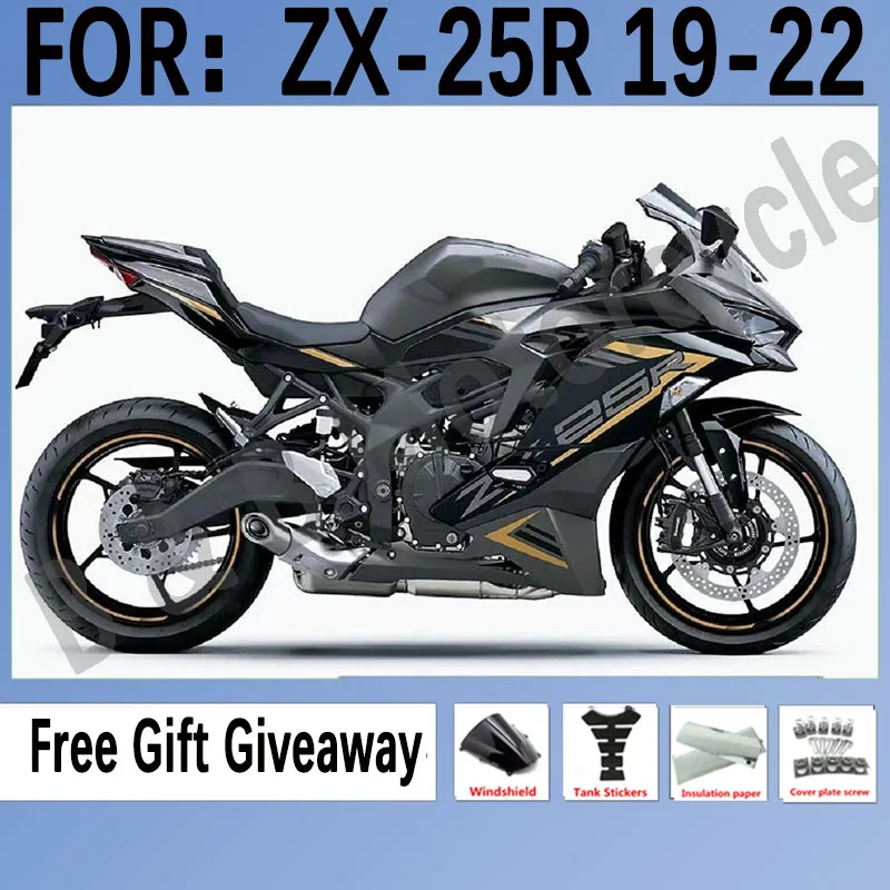 

Motorcycle ABS Full Fairings kit fit for ZX-25R 19 20 21 22 ZX25R ZX 25R 2019 2020 2021 2022 Bodywork Fairings set Grey Black