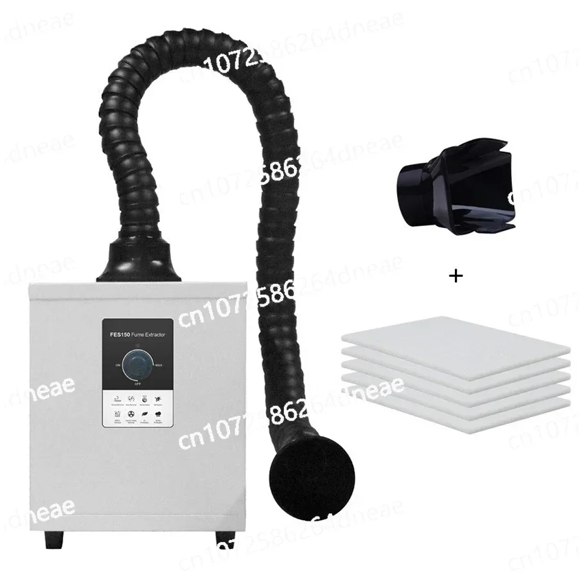 

Laser Range Hood FES150 Welding Smoke Absorber Purifier Nail Salon HEPA, Laser Engraving 110V/220V, DTF Shaker