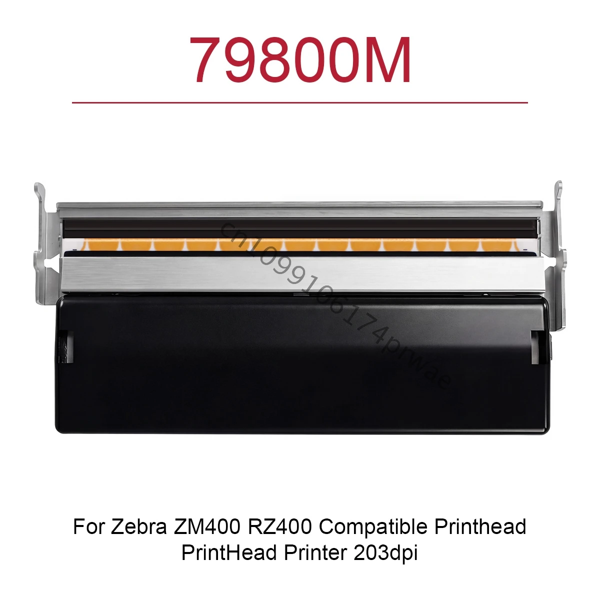 ☑️Wear Resistant Ceramic Printhead 203DPI PN:79800M Replacement Accessory for Zebra ZM400 RZ400 with Anti-Drop Packaging☑️
