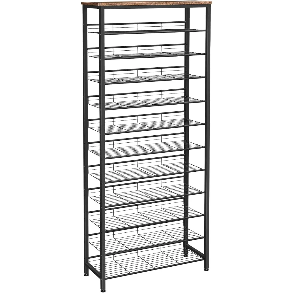 

12-Tier Shoe Rack, Large Capacity Shoes Storage Organizer for 35-45 Pairs of Shoes, Shoe Cabinets