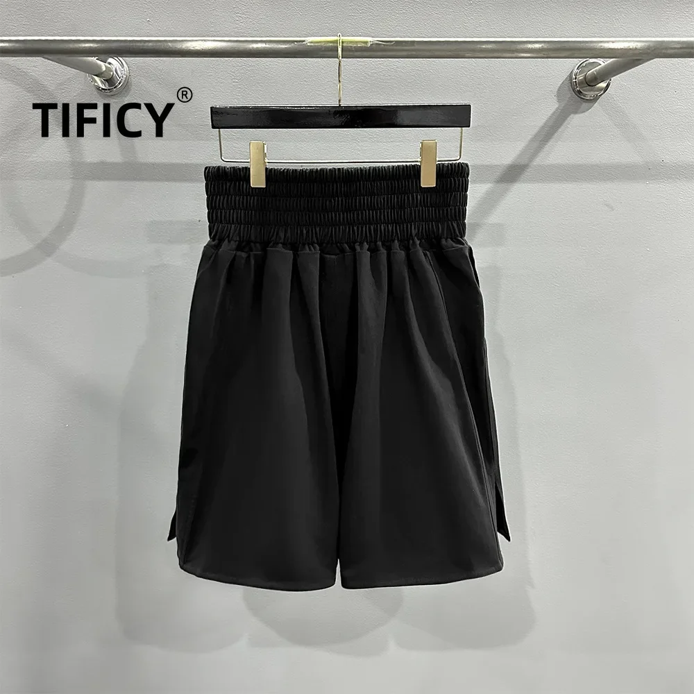 TIFICY High Street Casual Losoe Pants Men's Summer Loose Fit Boxing Youth Breathable Simple Cotton Five Point Shorts Joggers Men