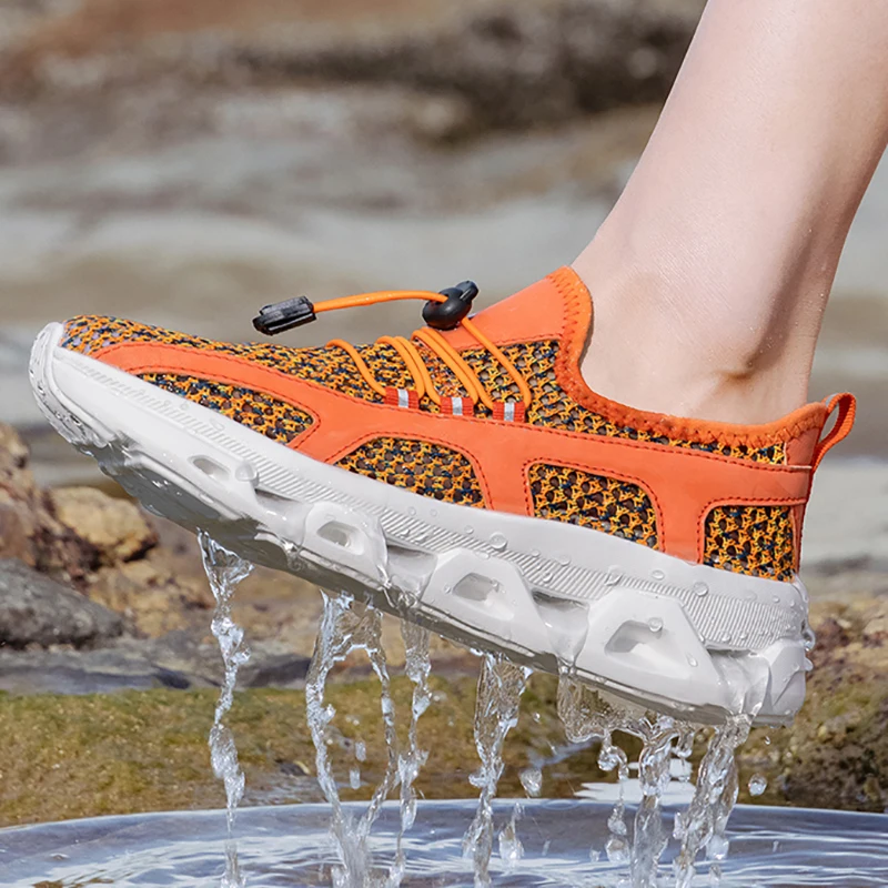 Men's Women's Breathable Mesh Quick Dry Water Shoes Barefoot Aqua Shoes Outdoor Beach Sneakers Hiking Shoes Boating Fishing Shoe