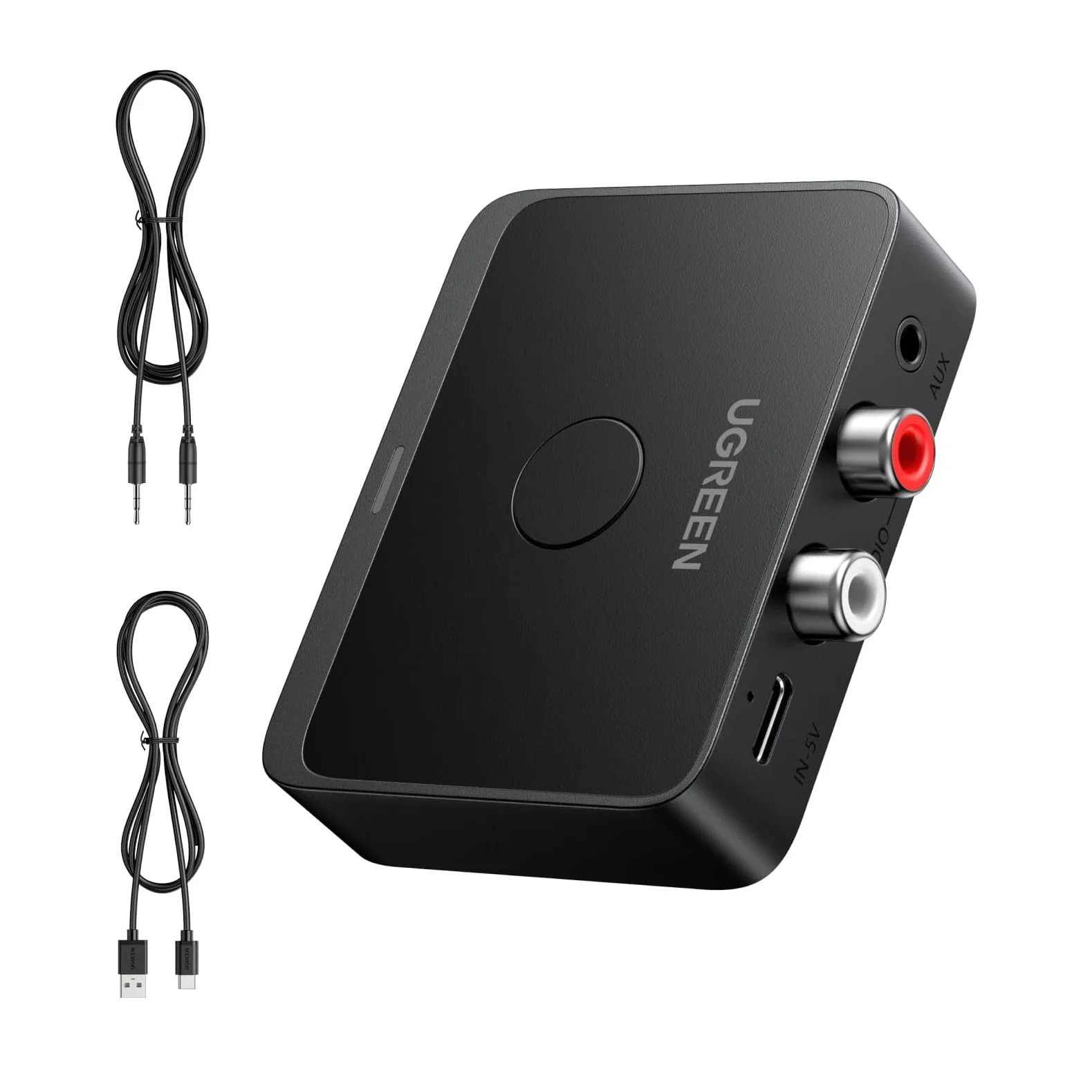 UGREEN Bluetooth 6.0 Receiver with LDAC, Hi-Res Wireless Audio Adapter with Low Latency, for Old Stereo/Speakers