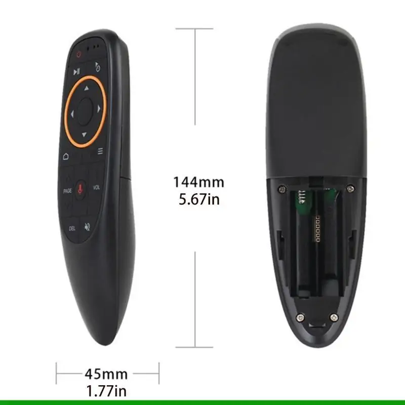 U55C التحكم الصوتي ماوس هوائي التعلم 2.4 جيجا هرتز الأشعة تحت الحمراء للتحكم عن بعد لصندوق التلفزيون أندرويد