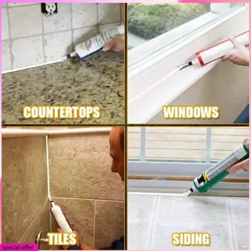 

A64Z 28 Pcs Caulking Tools Caulk Nozzle Applicator Caulking Epoxy Piston Nozzle Accessories Silicone Sealant Nozzle