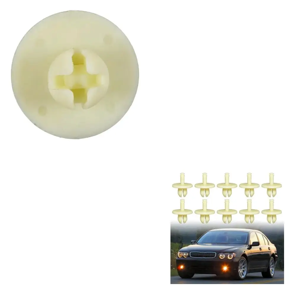 XA6H Trim Panel Clip Set PA66 Push Retainer Clips 07147213303 for Door Panel, Side Skirt and Wheel Well Liner Replacement,