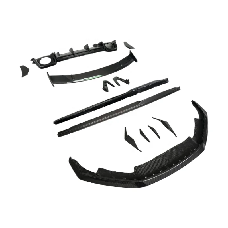 

GT RWD Style Carbon Fiber Front Lip Front Bumper Canards wings Side Skirt Rear Diffuser Rear Spoiler for Audi R8 2019-2023