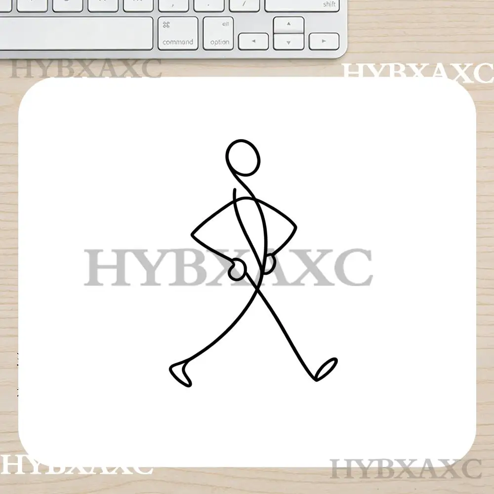 

HYBXAXC Stick Figure Gaming Mouse Pad Minimal Line Art Mouse Pad Desk Mat for Office or Home, Modern Mousepad for Work Setup