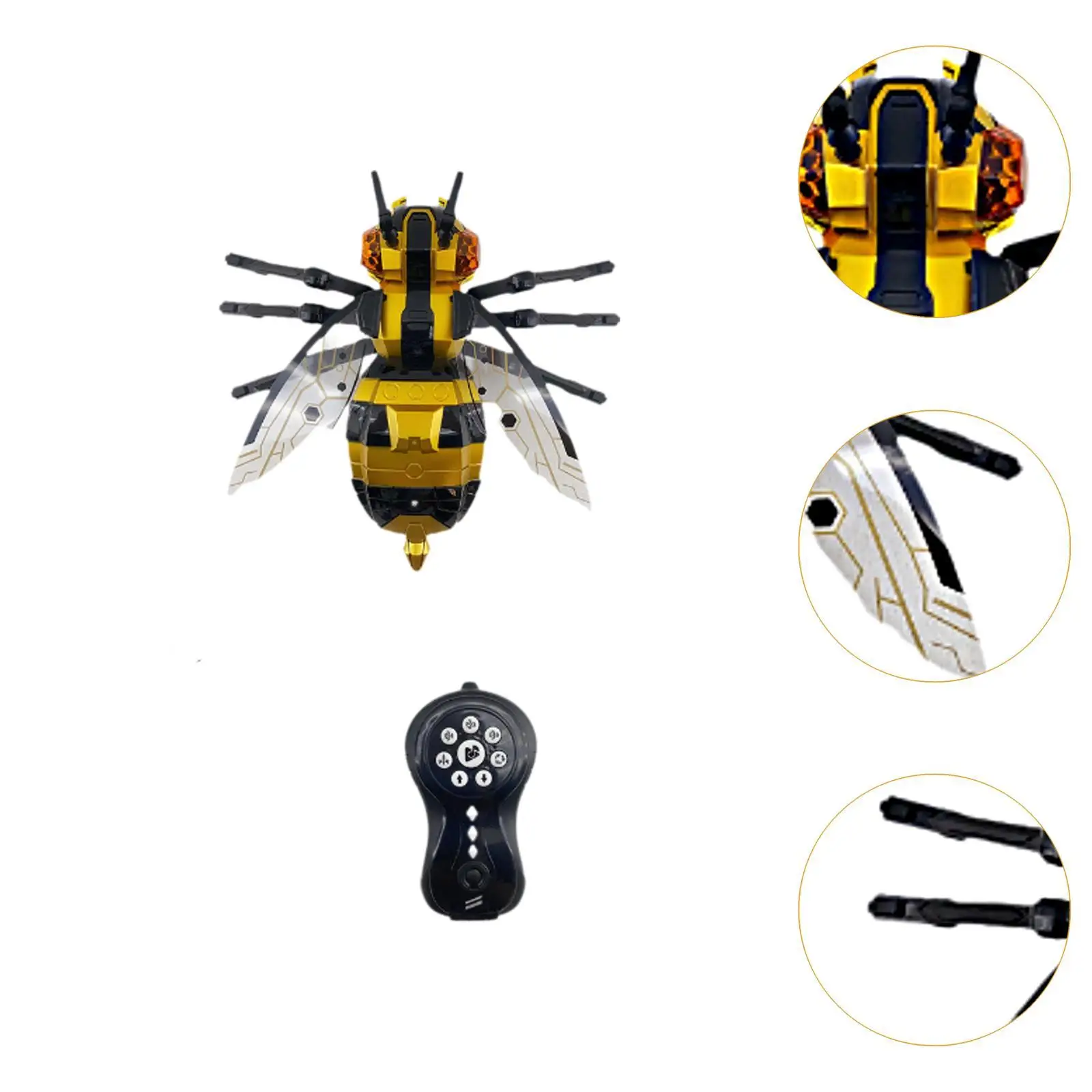 Juguete de animales RC con diseño de abeja, juguete educativo realista para niños