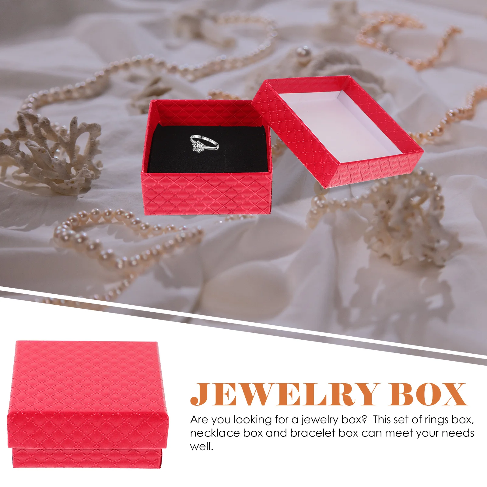 10Pcs Jewelry Gift Boxes Set Lightweight Durable Ring Necklace Bracelet Cases Small Decorative Boxes Jewelry Container Gift Box
