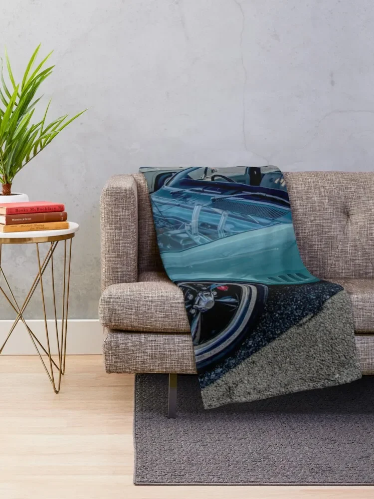 Misted Holden Brougham in teal Throw Blanket Hairys Luxury Throw Furry Blankets