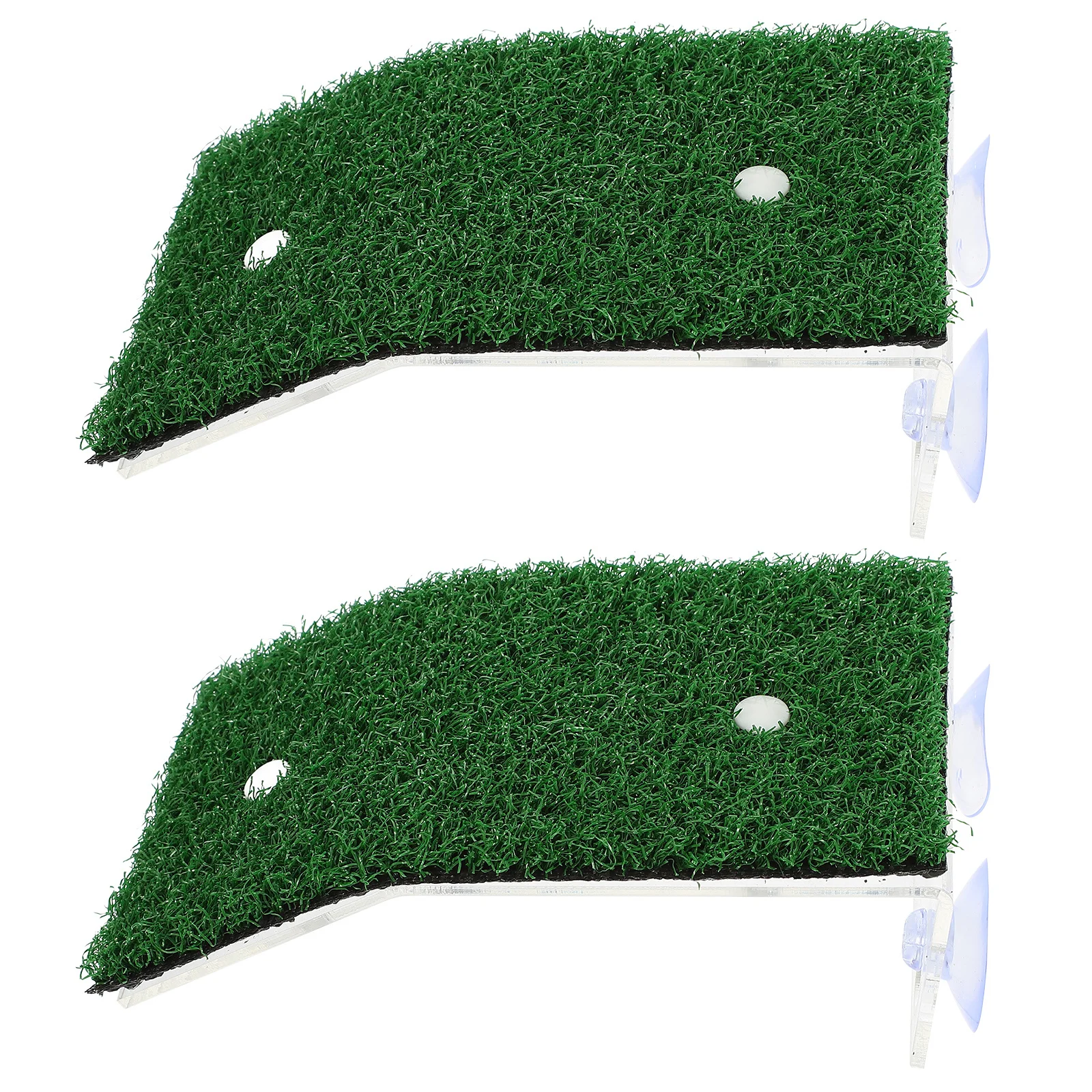 

2Pcs Turtle Basking Platform Acrylic Wear-Resistant Sunbathing Dock for Reptile Aquarium Decorative Ramp Removable Turtle