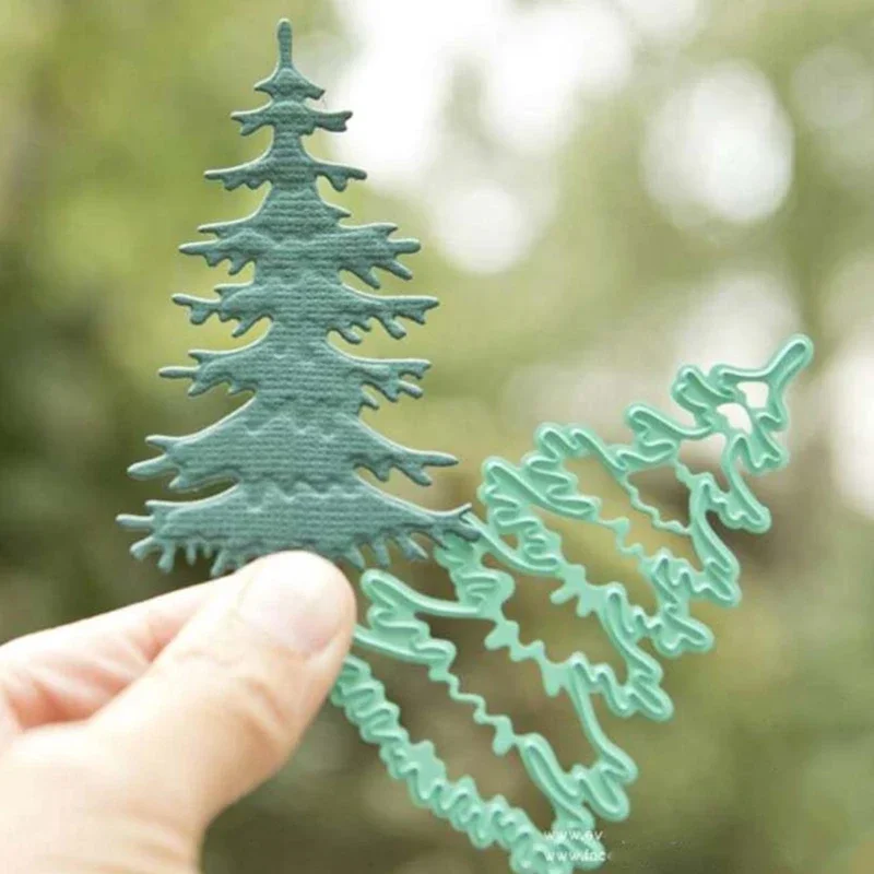 Christmas Tree Metal Cutting Dies Stencil DIY Scrapbooking Album Paper Card Template Mold Embossing Craft Decoration