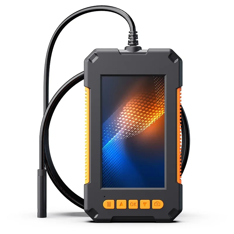 4.3'' Screen Endoscope Camera Single Dual Lens HD1080P Video Car Pipe Inspection Borescope with LEDs Waterproof Probe 2600mAh