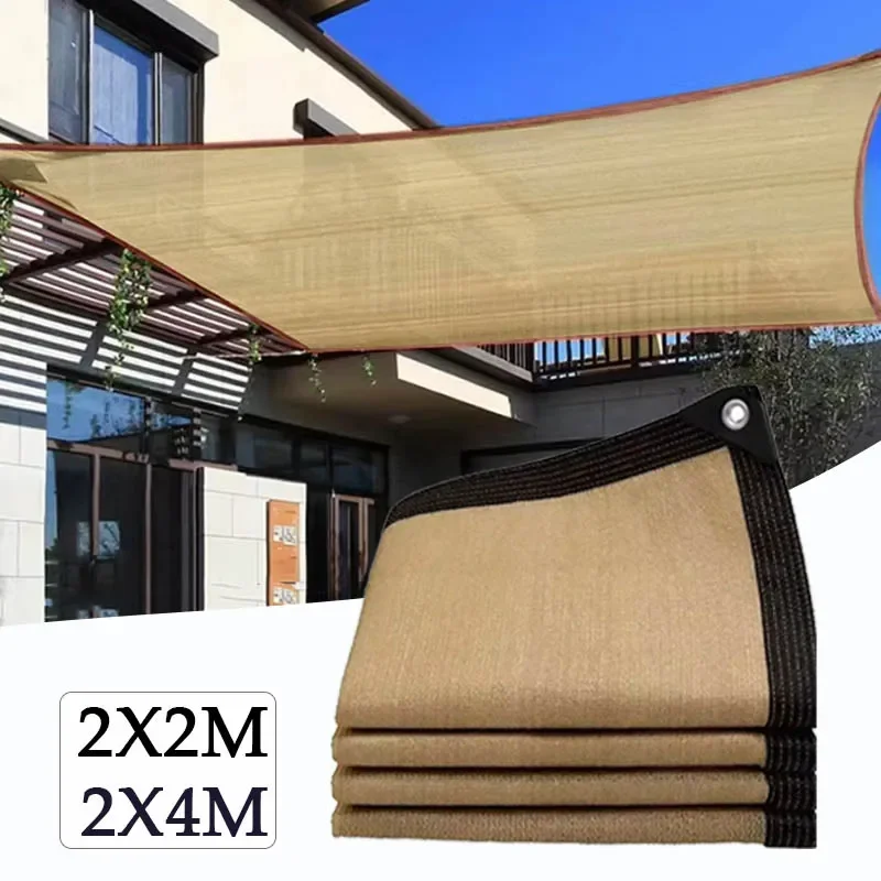 

1/2/3PCS 2x2m 2x4m Shade Cloth Anti-ultraviolet Block Sunscreen Mesh Summer Outdoor Garden Heat Insulation Netting Shades