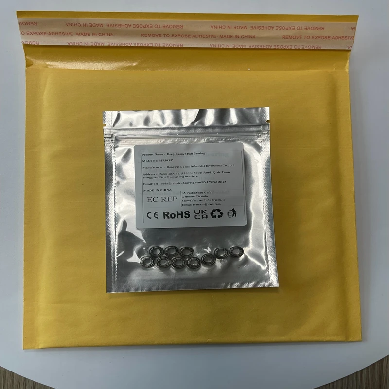 

10PCS MR84ZZ 4X8X3 mm Bearing ABEC-7 Miniature MR84-ZZ Ball Bearings MR84 ZZ WML4008ZZ L-840ZZ