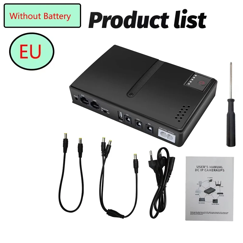 EU Plug NO Battery