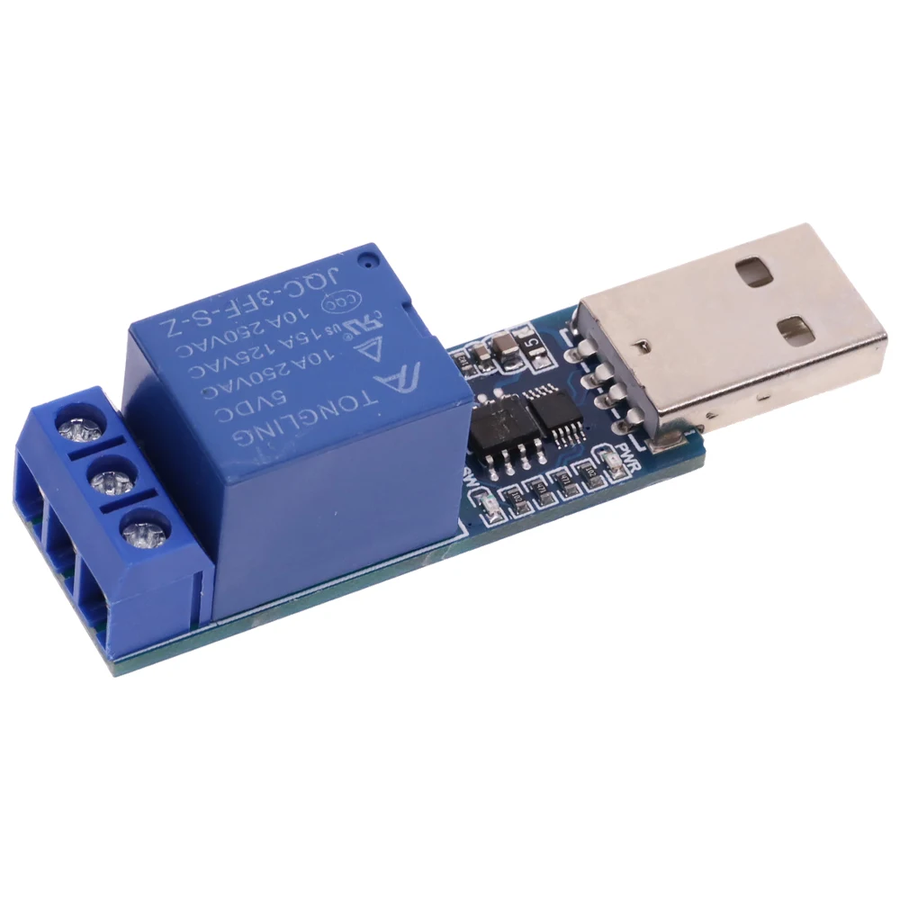 LCUS-1 moduł przekaźnika USB 5V 10A CH340 konwerter elektroniczny PCB USB inteligentny przełącznik sterujący do arduino — zdjęcie produktu 5