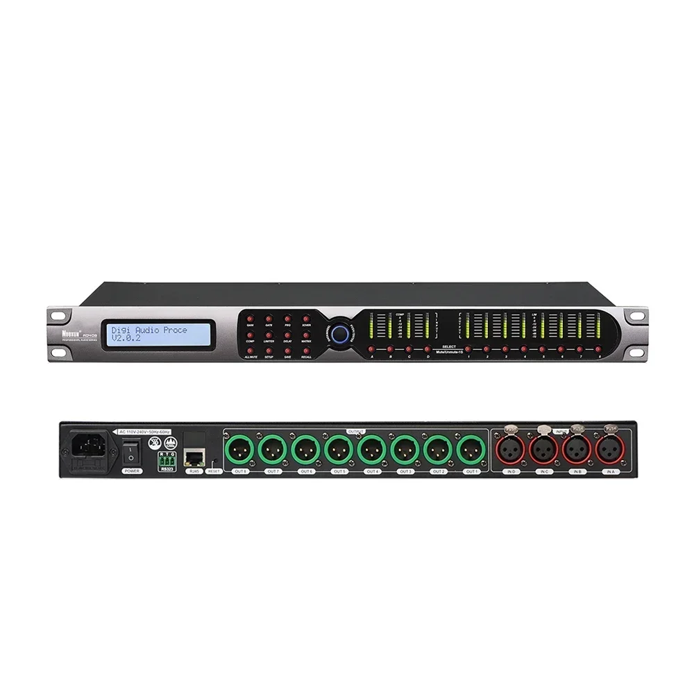 

2025/Nuoxun 4 input 8 output 32-bit DSP Processor 48K DSP Audio Processor 4x8 speaker management System audio processor