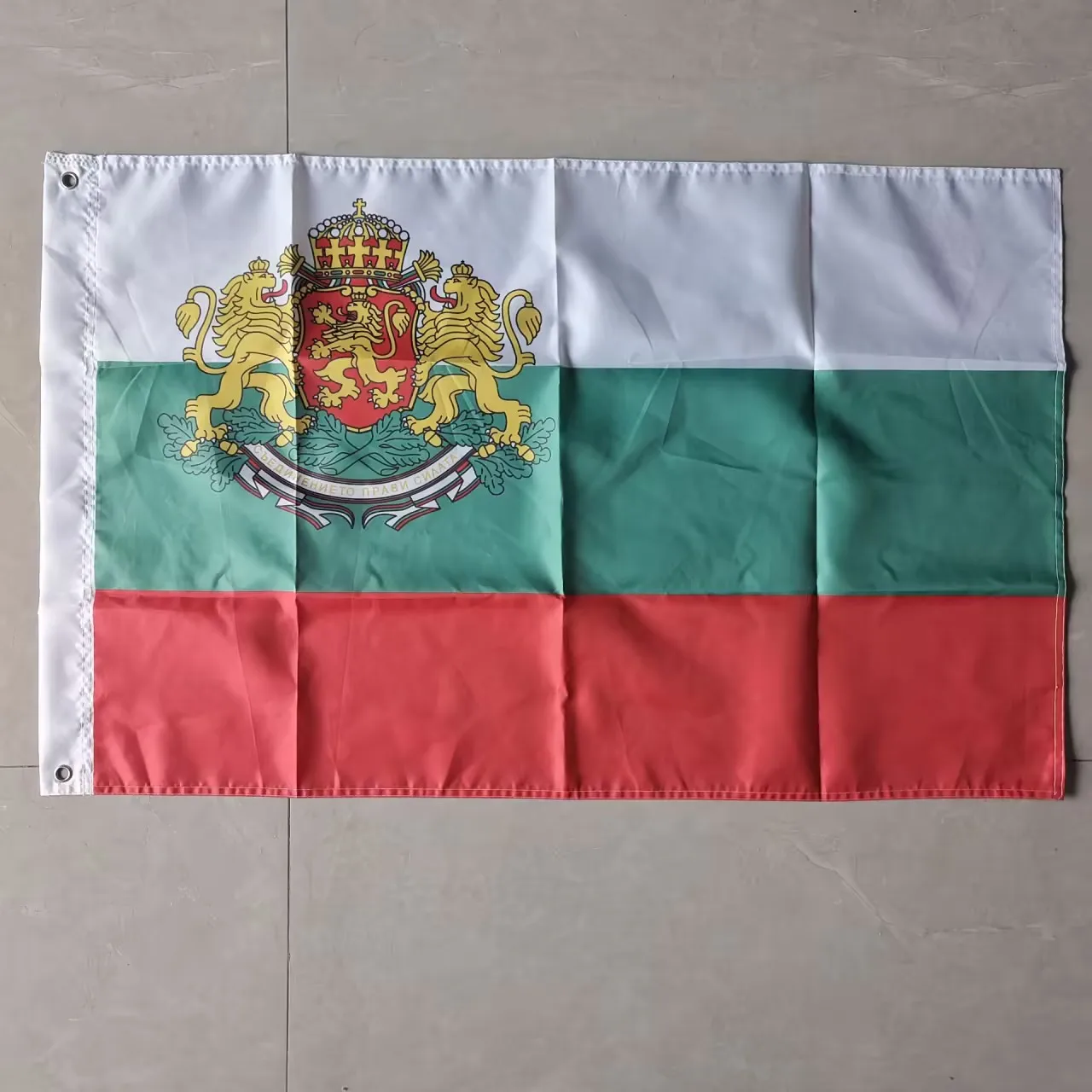 90X150cm Bulgaria Flag Polyester  White Green Red Bulgarian National Flags For Decoration