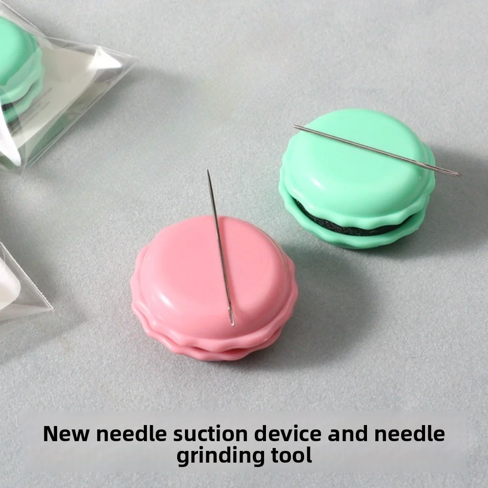 Needle Absorber Macaron Colour Needle Sharpener Erasing Needle Fabric Cross Stitch DIY Sewing Tools Beaded Needle Magnet Case