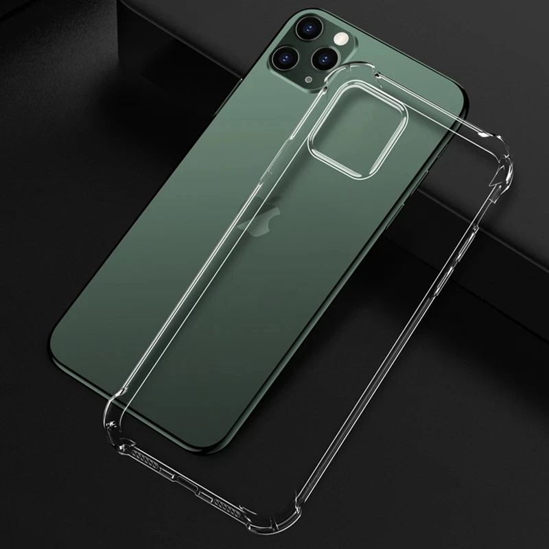 Shockproof Silicone Clear Case for IPhone 12 13 11 14 Pro Max 12 Mini Protection Case for IPhone XS MAX XR 7 8 Plus SE 2022 2021