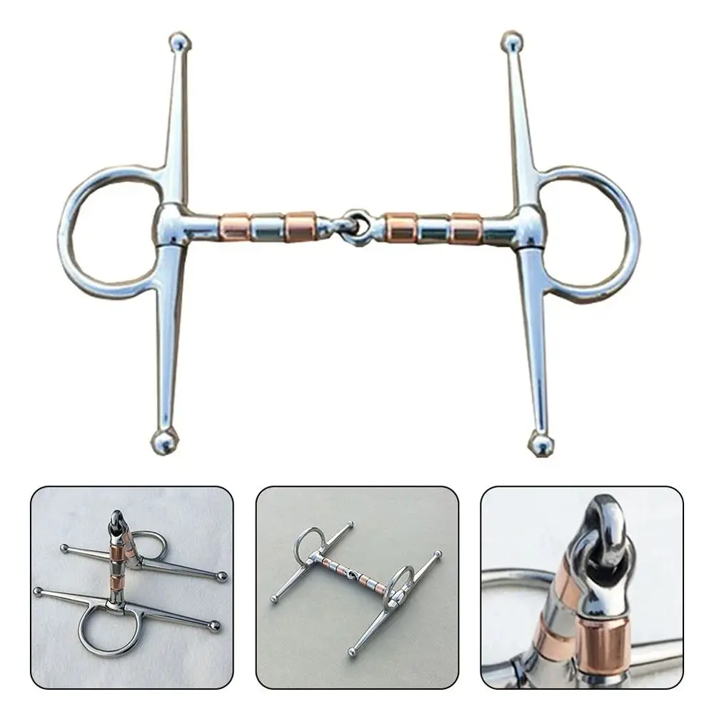 1Pcs New H Shape Horse Bit Sturdy Stainless Steel Horse Mouth Ring Stallion Training Bit Horse Riding Snaffle Tool