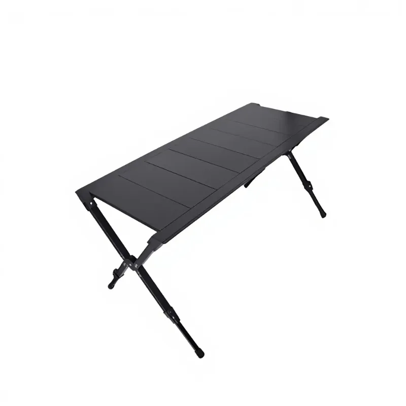 Cool blue rectangular aluminum alloy folding table portable ultra-light large size camping outdoor model