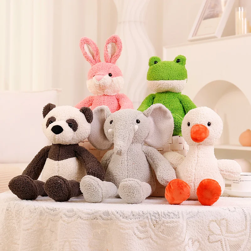 Kawaii Elephant Soft Pillows Baby Sleeping Pillow Stuffed Panda Duck Frog Comforter Plush Animal Cushion Best Gift For Kids