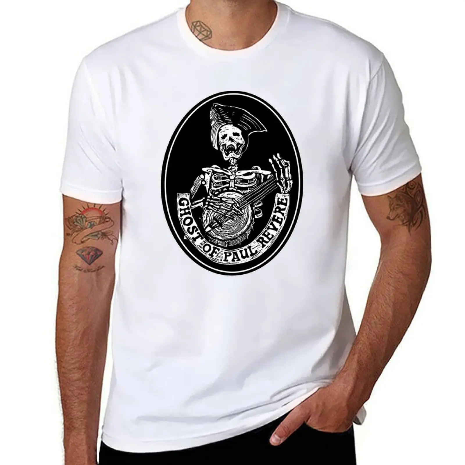 

Paul skull T-Shirt cotton tshirt 100% anime t shirts for man T-Shirt