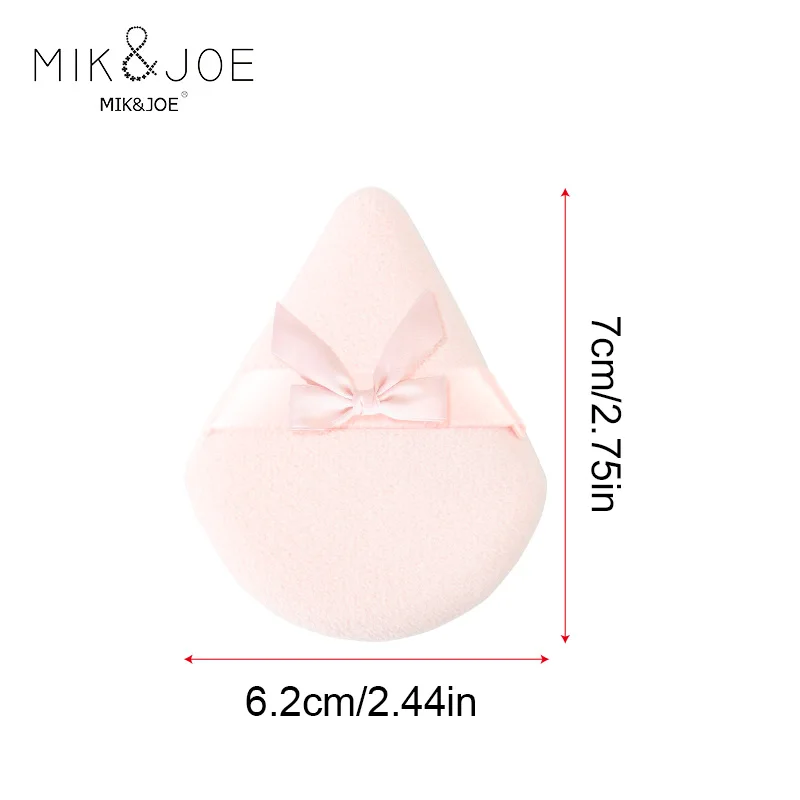 6 قطع من منتفخة المكياج ذات عقدة على شكل فراشة وردية ناعمة ورقيقة للاستخدام المنزلي أو السفر