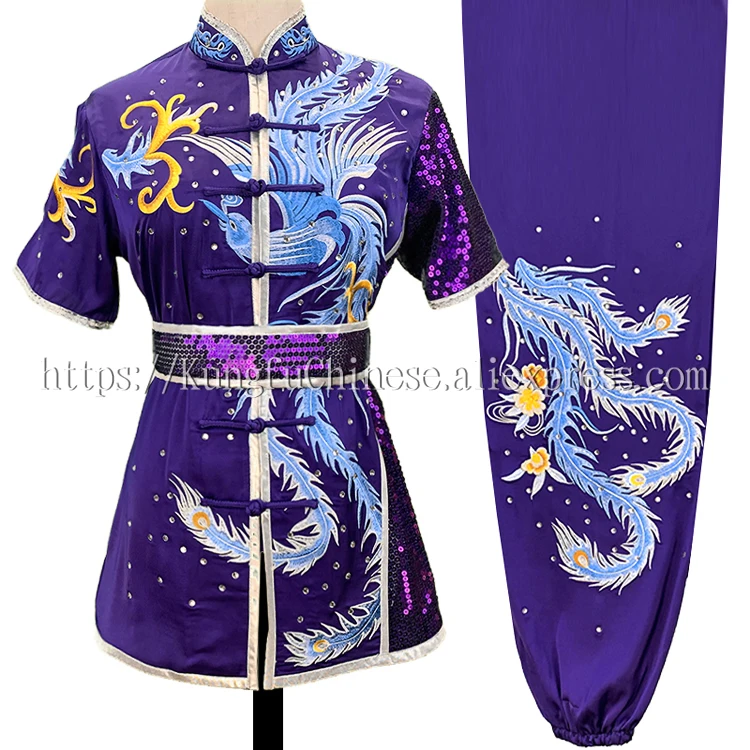 New Chinese Wushu uniform Kungfu clothes Martial arts suit taolu garment Performing costume for male female adults kids boy girl