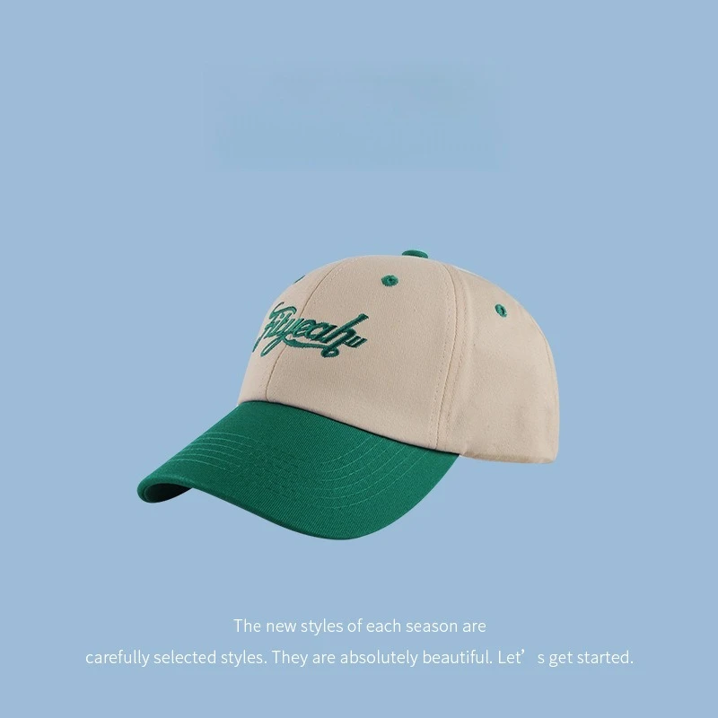 Hat Female Korean Version New Trendy Baseball Cap Small Fresh and Fashionable Contrasting Color Cap Couple Versatile Sports Hat
