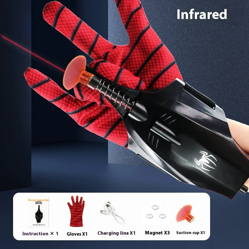 المنتقمون الرجل العنكبوت رجل الويب الرماة المعصم قاذفة الرماة بيتر باركر تأثيري الدعائم اطلاق النار لعبة الصبي اللعب المفضلة