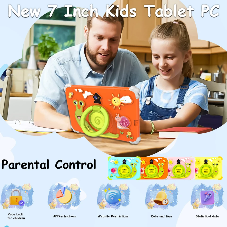 

New 5G WiFi Android Tablet Cartoon Pattern 7 Inch Tablet Pc Npad703 4GB RAM 128GB ROM Cheap And Simple Children's Tablets