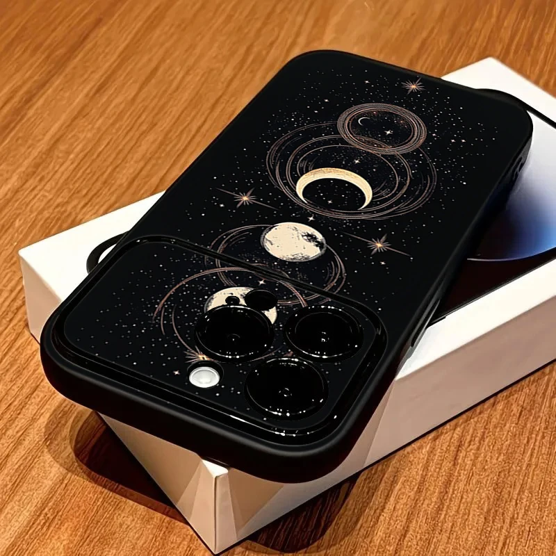 Coque de téléphone à motif de lune et de tarot, thème de sorcières, pour iPhone 18 17 16 15 14 13 12 11 Pro Max XS X XR 16 Plus, coque souple en TPU antichoc.