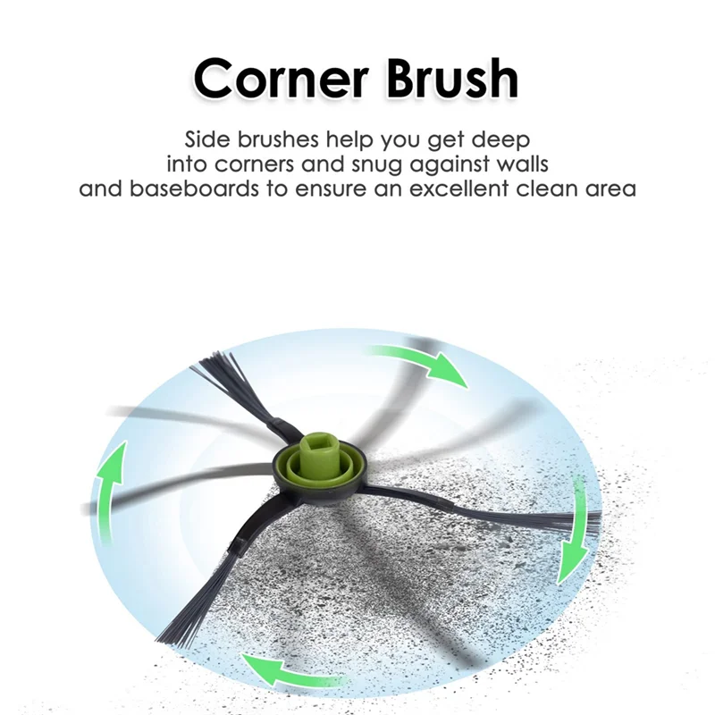 AB43-16 шт. сменные аксессуары для Ecovacs Deebot T8 +/T9 +/N8 +/N8 Por +/N10 Plus робот-пылесос основная боковая щетка фильтр швабра пыль